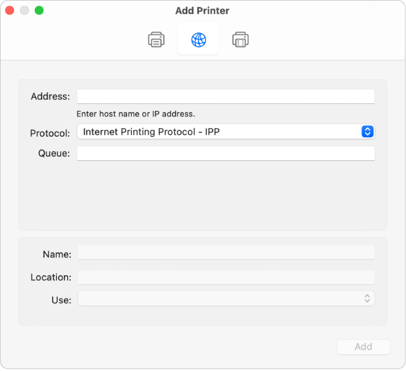 find printer ip address on mac for canon